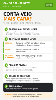 Conta veio mais cara? Veja o que conferir antes de contestar