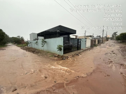 Chuvas e alagamentos levam Coxim a decretar situa&ccedil;&atilde;o de emerg&ecirc;ncia