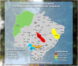 Fim da 6x1 abrange mais de 685 mil trabalhadores formais de MS Fim da 6x1 abrange mais de 685 mil trabalhadores formais de MS