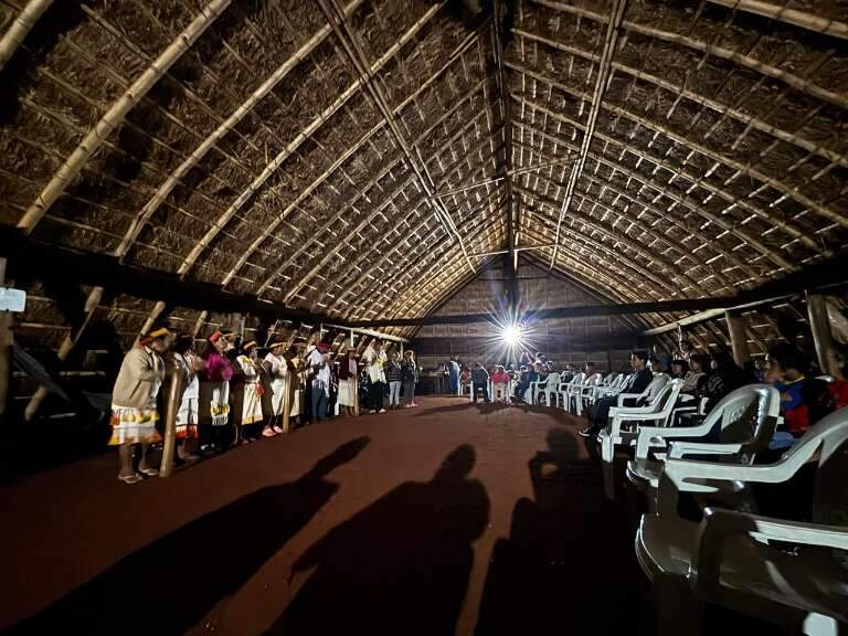 Aldeia inaugura casa de reza durante festival de música indígena em MS