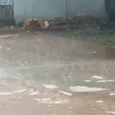 Tempestade de granizo &eacute; registrada em diversos pontos da Capital