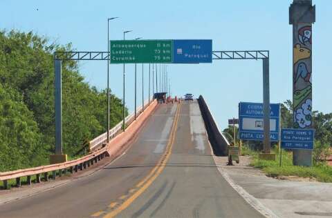 Ponte sobre o Rio Paraguai ser&aacute; interditada por 19 horas durante a semana