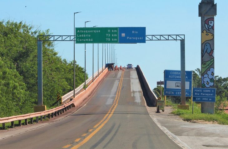 Ponte sobre o Rio Paraguai será interditada por 19 horas durante a semana
