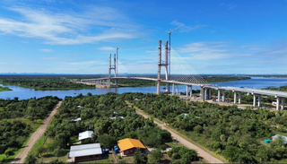 Ponte da Rota Bioceânica passa por ajustes estruturais e serviços de acabamento Ponte da Rota Bioceânica passa por ajustes estruturais e serviços de acabamento
