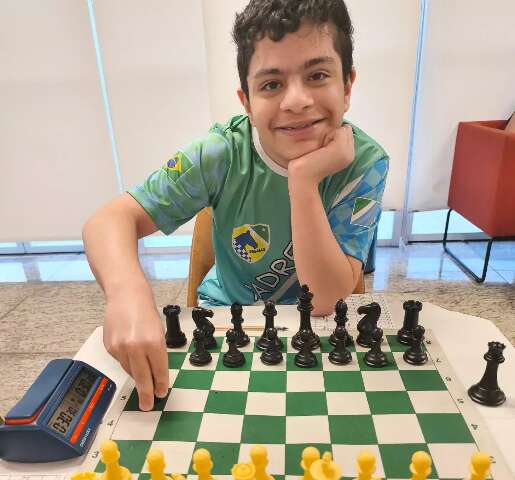 Aos 13 anos, enxadrista de MS se torna o mais jovem Mestre Nacional do Estado