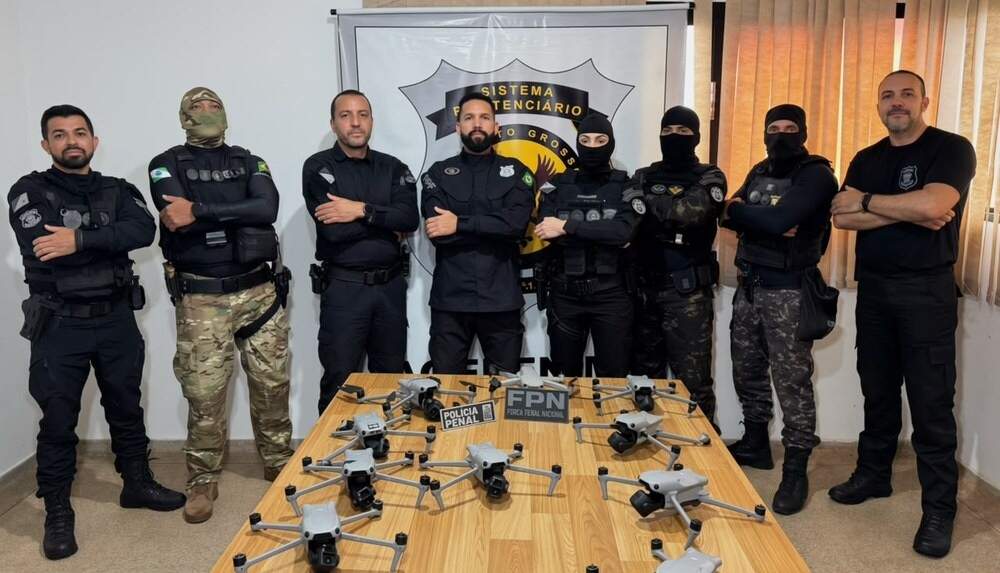Apreensão de 18 drones causa prejuízo de mais de R$ 300 mil ao crime organizado