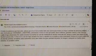 Ameaça de massacre faz universidade suspender aulas na fronteira Ameaça de massacre faz universidade suspender aulas na fronteira