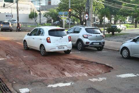 Mais da metade das ruas asfaltadas da Capital tem pavimento com 30 anos ou mais