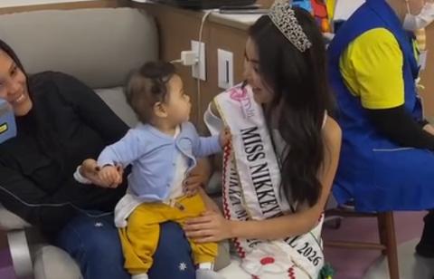 De paciente a miss, Kamily voltou ao hospital onde venceu leucemia