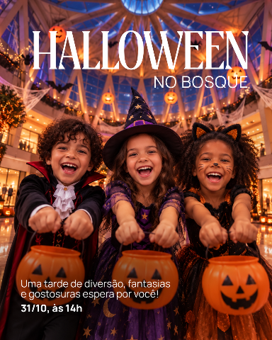 Gastronomia e Halloween s&atilde;o atra&ccedil;&otilde;es no Bosque