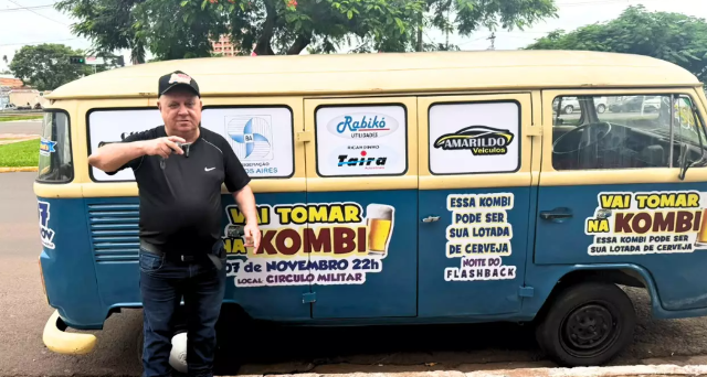 Vai tomar na Kombi? Marc&atilde;o quer sortear ve&iacute;culo cheio de cerveja