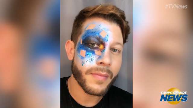 Além do glitter, homens podem abusar da criatividade nas makes de carnaval