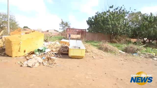 Afastada do centro, aos poucos avenida se transforma em lixão a céu aberto