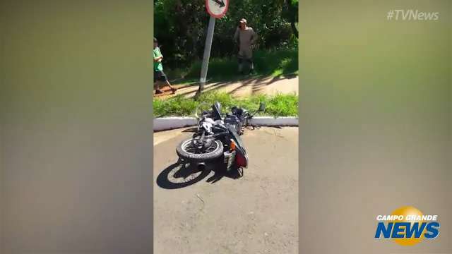 Acidente com motociclista na Avenida José Barbosa Rodrigues