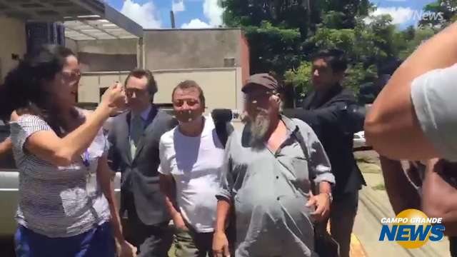 Chegada de Battisti no Patronato Penitenciário de Campo Grande