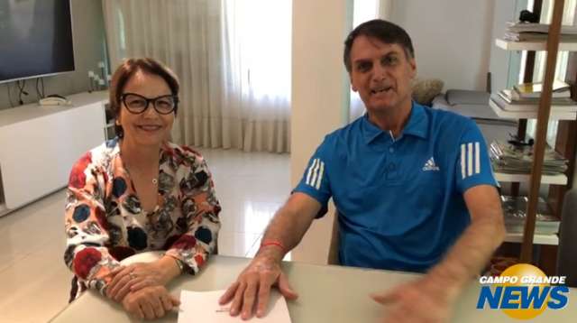 Bolsonaro pede voto para Tereza Cristina