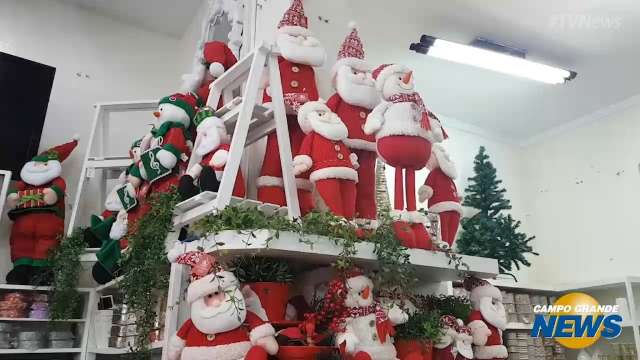 Pelo menos no comércio, o clima de Natal já chegou a Campo Grande