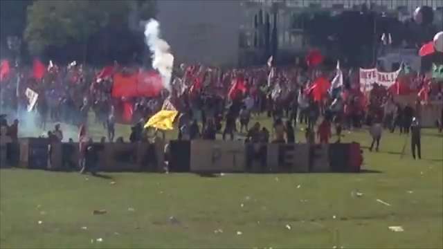 Vídeo de manifestantes de Mato Grosso do Sul no protesto em Brasília