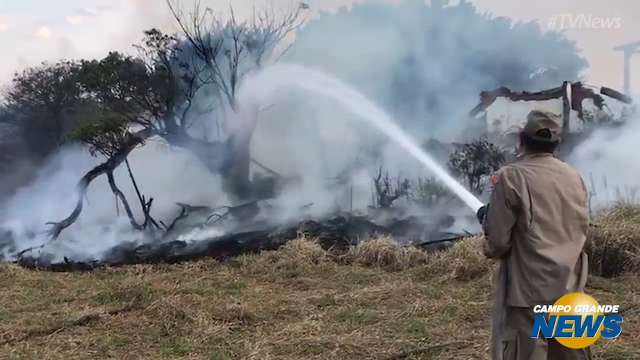 Incêndio queima 6 hectares de vegetação ao lado de projeto da PMA