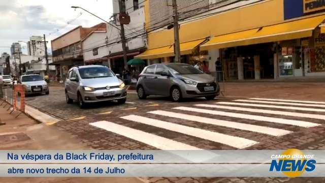 Na véspera da Black Friday, prefeitura abre novo trecho da 14 de Julho