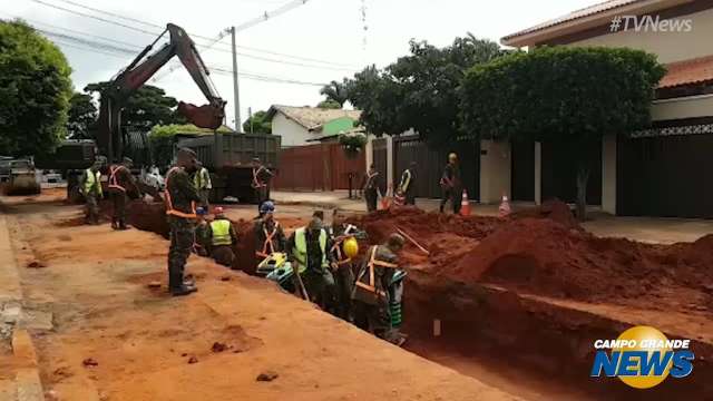 Exército interdita ruas na região da Bandeirantes e Brilhante para obras