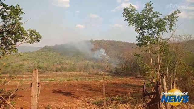 Incêndio na Serra de Maracaju