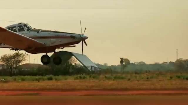 Aeronave para combate a incêndios chega a Aquidauana