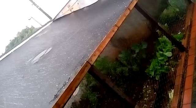 Chuva de granizo é registrada no Jardim Imá; veja vídeo