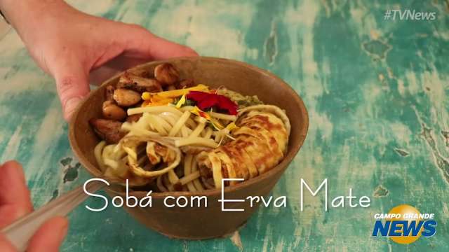 Aprenda a fazer Sobá com erva mate, carne de jacaré e ovo de pata