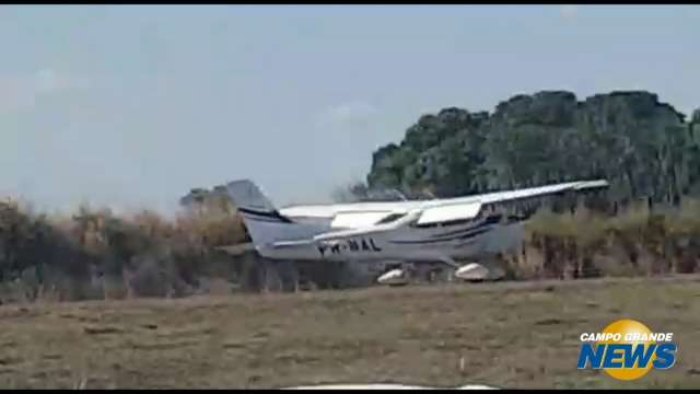 Avião que havia sido roubado pousa em Paranaíba