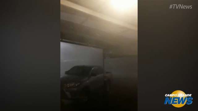 Chuva em Ponta Porã durou cerca de 30 minutos com vento de 45 km/h