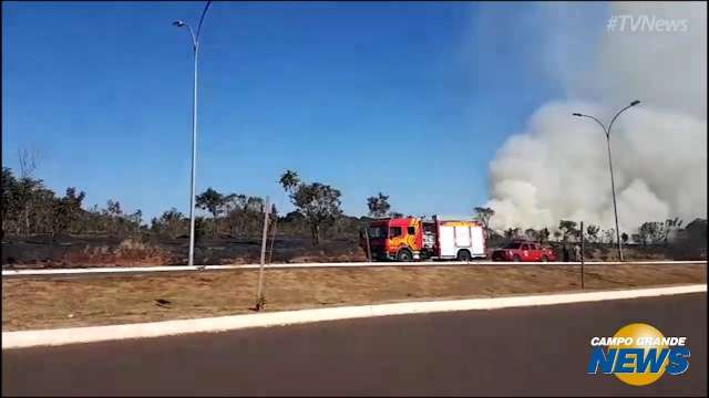 Bombeiros em local destruído pelo fogo