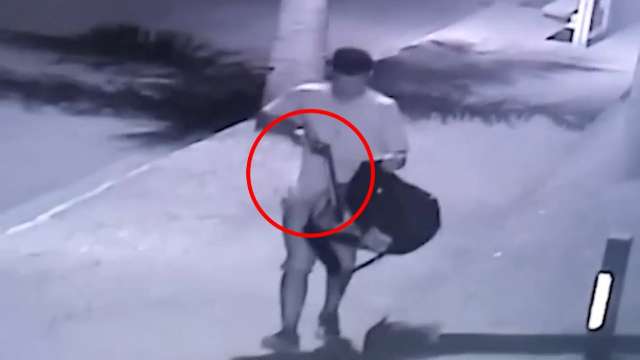 Homem filmado tirando escopeta de mochila é apontado como suspeito de roubo