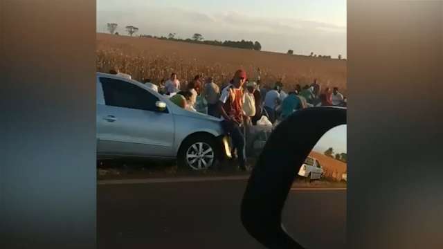 Motorista flagra saque em rodovia próximo a Tacuru