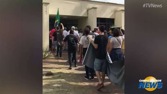 Protesto na UFGD em Dourados