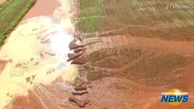 Rio da Prata com a água barrenta depois de chuva