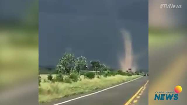 Tornado de 60 km/h é registrado em Amambai