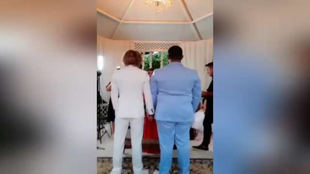 Homenagem no casamento de Paulo e Léo