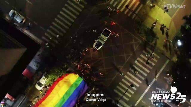 Confira imagens aéreas da 21º parada LGBTQIAPN+ 