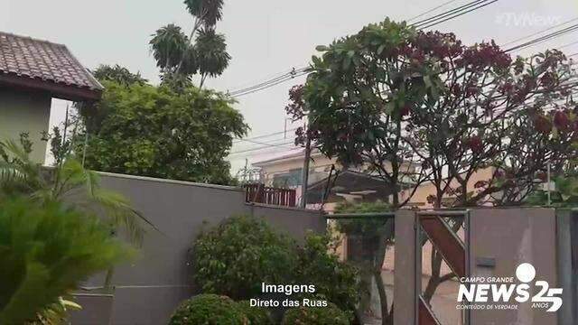 Morador filma chuva no Tiradentes