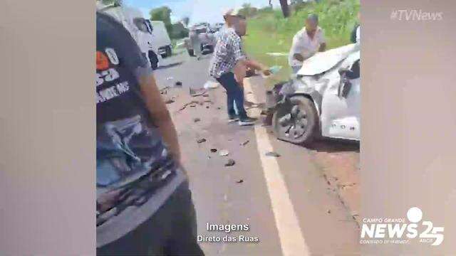 Acidente mata 2 pessoas na BR-163 em Bandeirantes