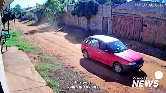Suspeito fugindo em alta velocidade