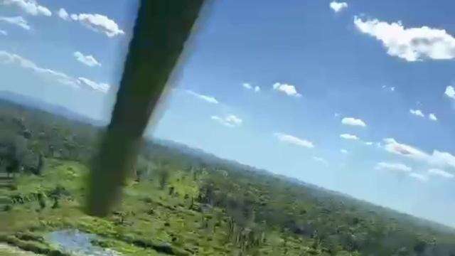 Resgate das vítimas de acidente com avião
