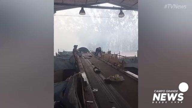 Incêndio em cooperativa
