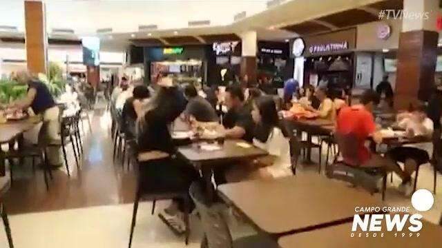 Alarme tocou e chamou atenção no shopping