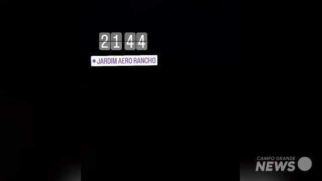 Trecho do Aero Rancho às escuras