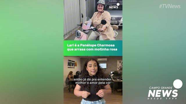 Lari é a Penélope Charmosa que arrasa com motinha rosa