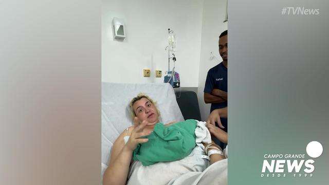 No susto: Tatiane não sabia que estava grávida de gêmeas