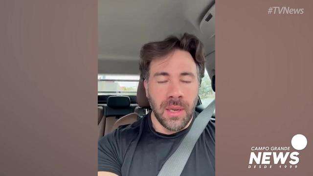 Gabriel Zahran em manifestação pelo Instagram