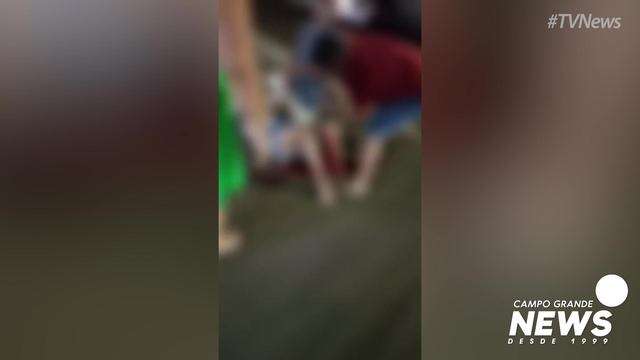 Vídeo mostra vítima com a perna arrancada